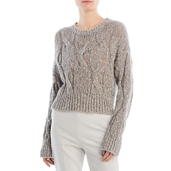 Fabiana Filippi Women Cable Knit Sweater Multi Size 6/S - Picture 3 of 4